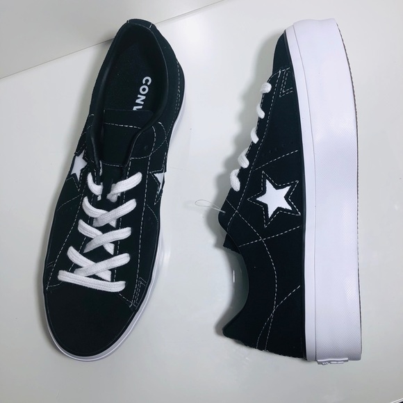 Converse One Star Platform Ox Black/White - Picture 7 of 8